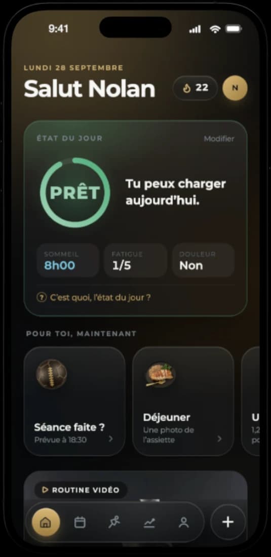 HAWK EYE, écran principal